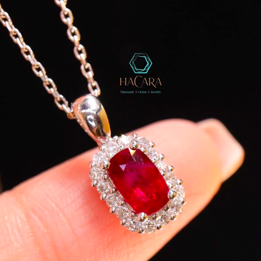 Vàng 18K - Ruby Natural - Diamond - CR9