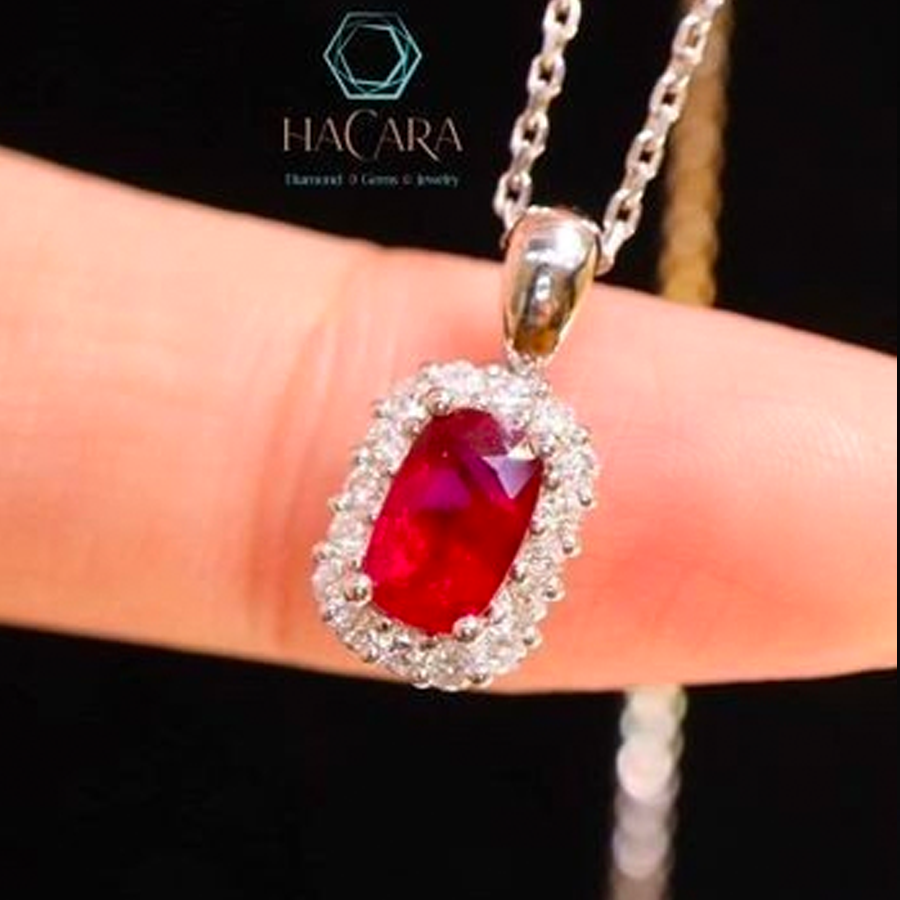 Vàng 18K - Ruby Natural - Diamond - CR9