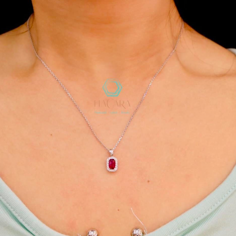 Vàng 18K - Ruby Natural - Diamond - CR9