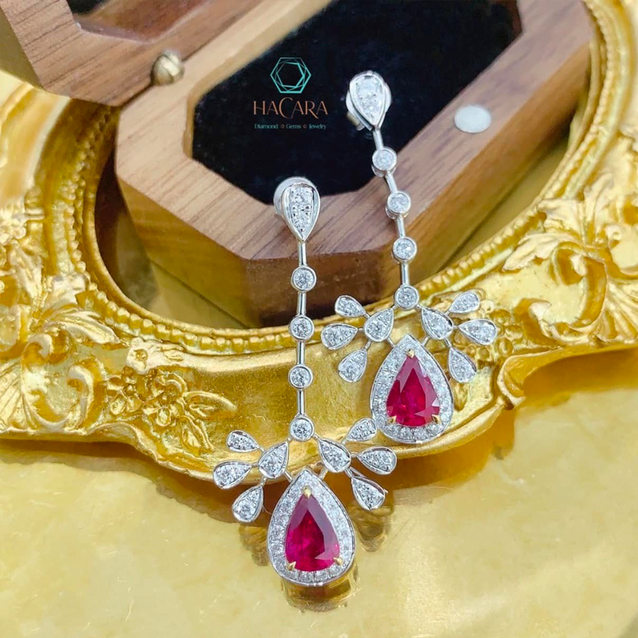 Vàng 18K - Ruby Natural - Diamond - CR11