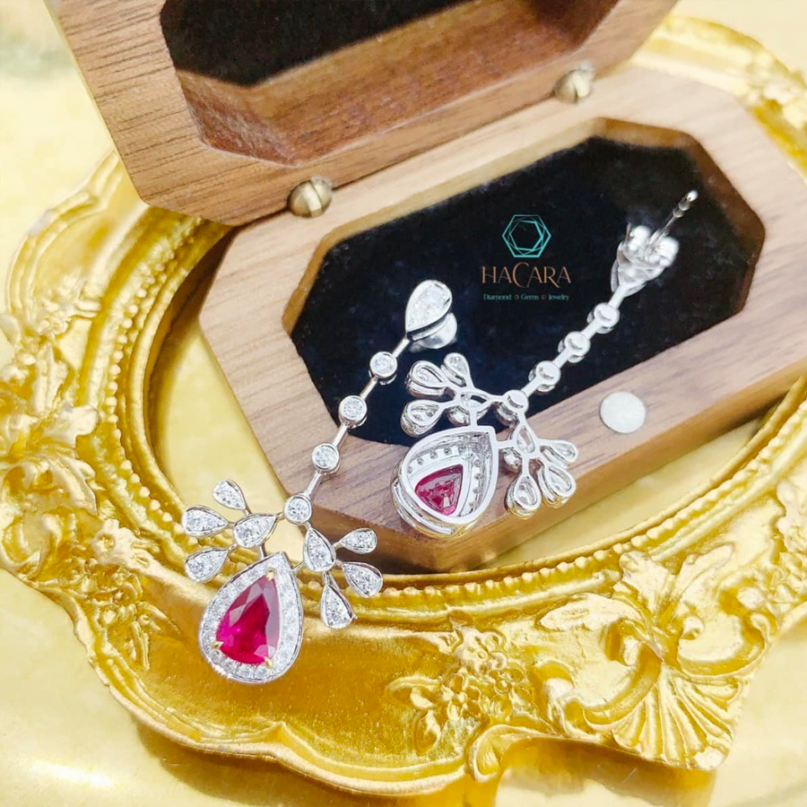 Vàng 18K - Ruby Natural - Diamond - CR11