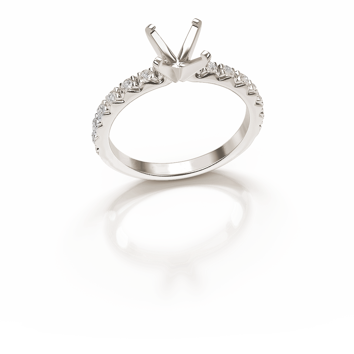 James Allen 14K white gold diamond engagement ring